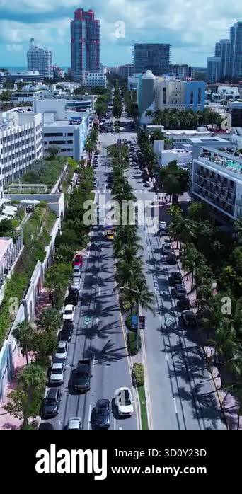 Miami Beach Florida Miami Beach United States Aerial view of coast