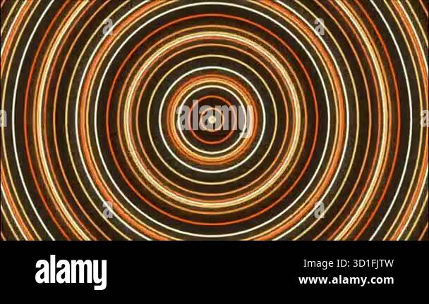 Animated abstract background featuring concentric circles in vibrant ...
