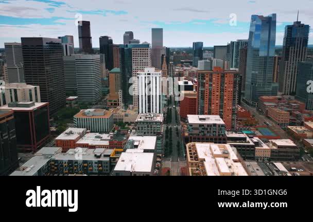 Denver, USA, 28 July 2025: Beautiful scenery of downtown with high ...