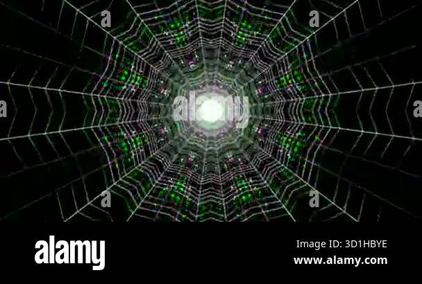 Experience a captivating tunnel effect with this seamless looping video ...