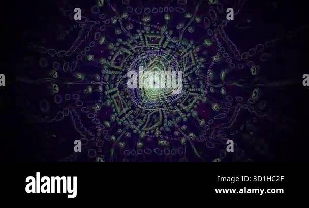 An engaging visual display features dynamic swirling patterns and ...