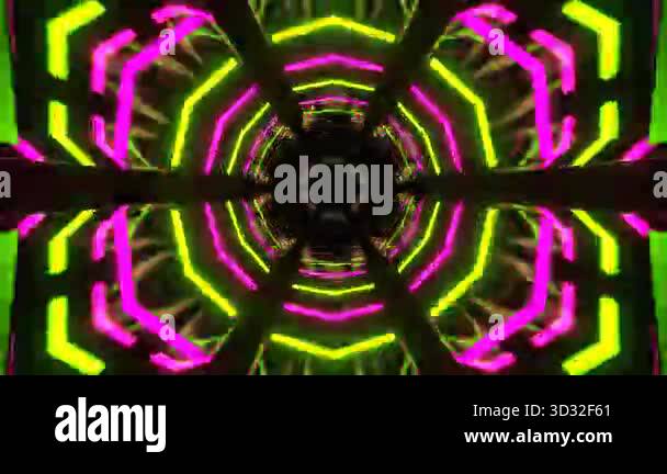 Exciting VJ loop on an abstract background with smooth flowing images ...