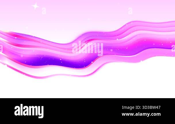 Dynamic abstract animation of flowing pink and purple waves with ...