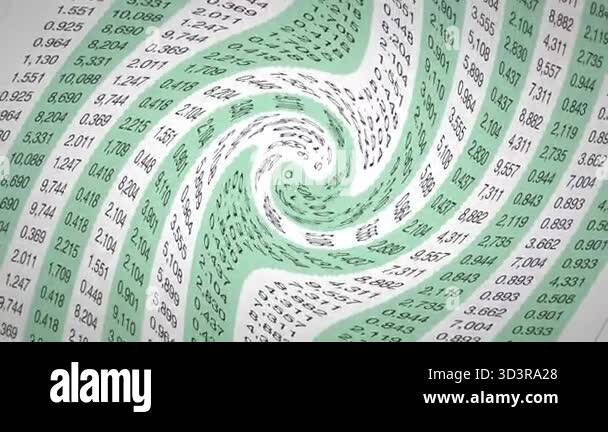 Numiric Values A detailed financial spreadsheet with highlighted data and numeric ...