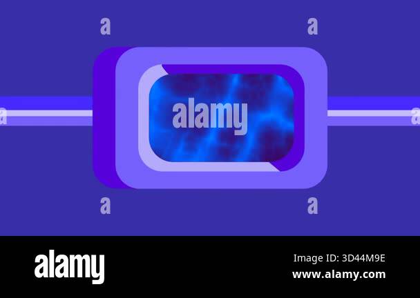 A glowing blue digital tunnel visualizes a neural network transmitting ...