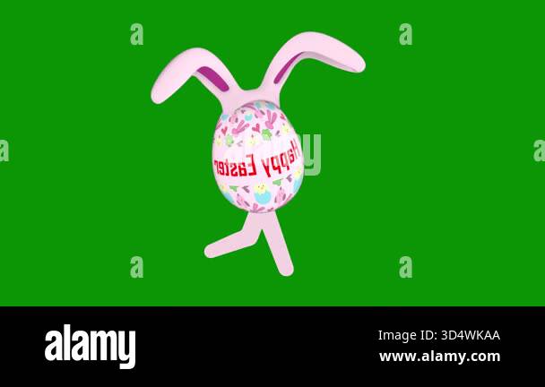 easter bunny with easter eggs Stock Video Footage Alamy