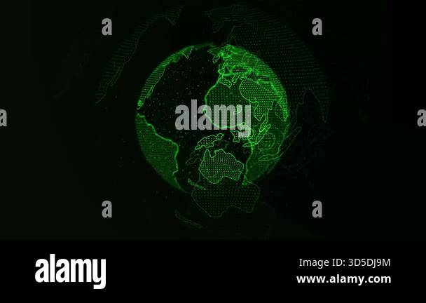 Maps With Binary Code World map binary code rendering Stock Videos & Footage - HD and 4K ...