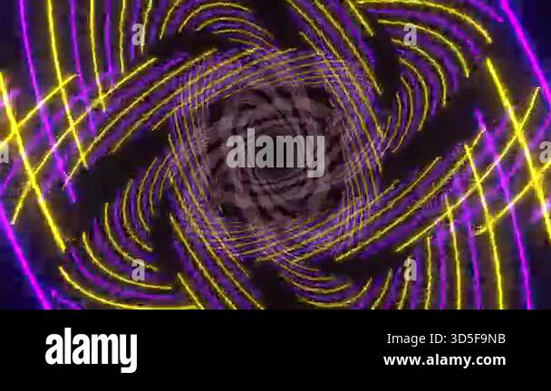 Exciting VJ loop on an abstract background with smooth flowing images ...