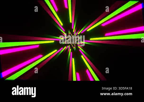 Exciting VJ loop on an abstract background with smooth flowing images ...