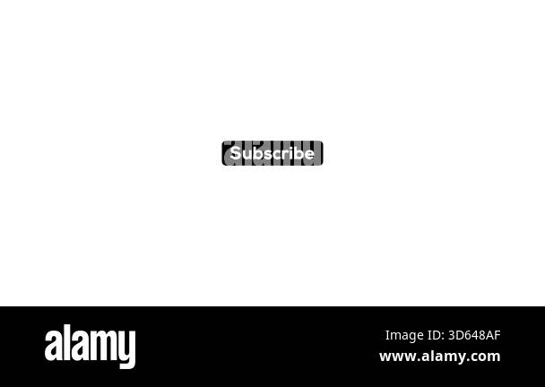 Image showcasing Animated a black subscribe button isolated on white background ...