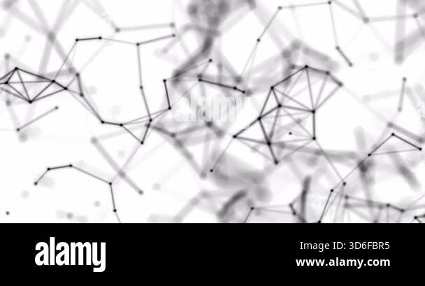 futurist movement black abstract white background with motion plexus of ...