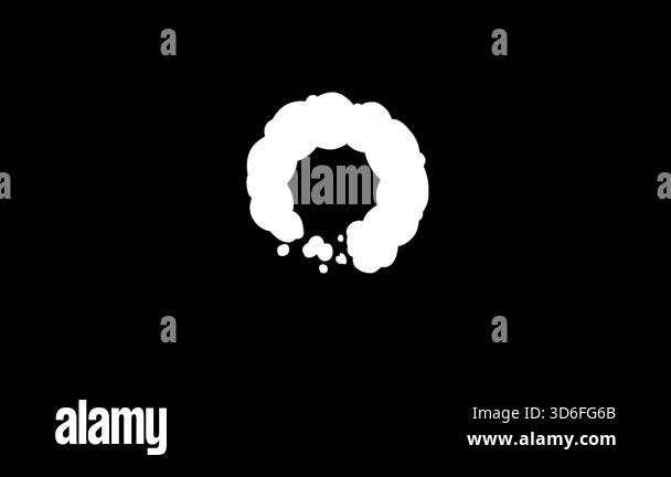 smoke animation. smog cartoon animation. Smoke puff animation effect ...