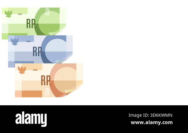 Visual Concept:Redenominating Rupiah Small Value paper cash.animated ...