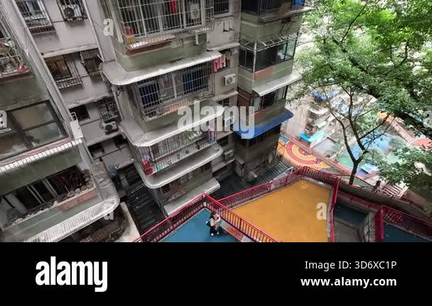 Chongqing, China- 11 Nov 2025: View of Linhua Road Residential Complex ...