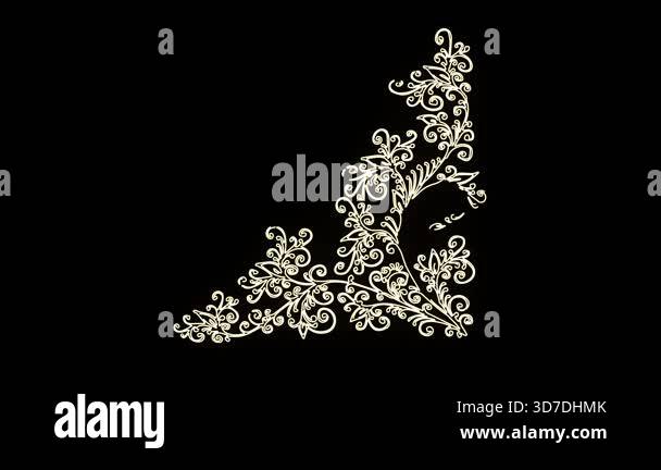 Beautiful colorful flower animation video Stock Video Footage - Alamy