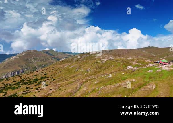 Sharp Spiny Ridge Sharp rocky ridge cutting through the sky. The stone spine forms a ...