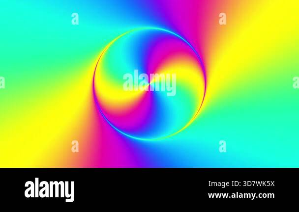4K Loop Animation vibrant colorful twirl gradient flowing wave smooth ...