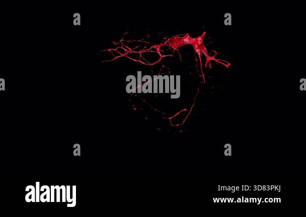Blood splat visual effect - red splatter of blood on the floor VFX ...