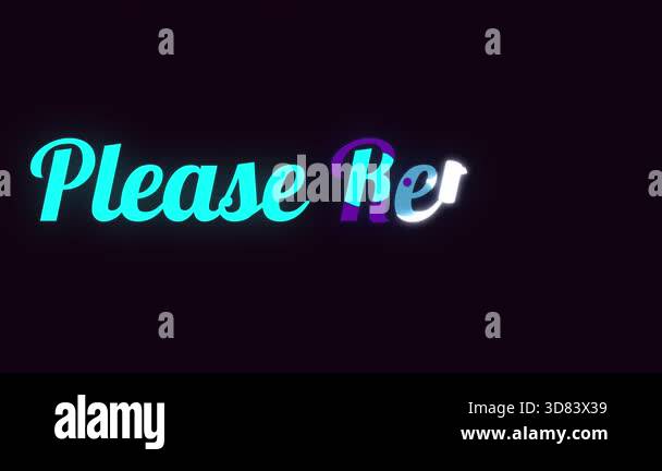 Please Reboot - A Neon Sign Requesting a System Restart Stock Video ...