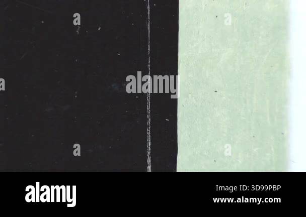 Retro microfiche scan transition with both vertical and horizontal ...