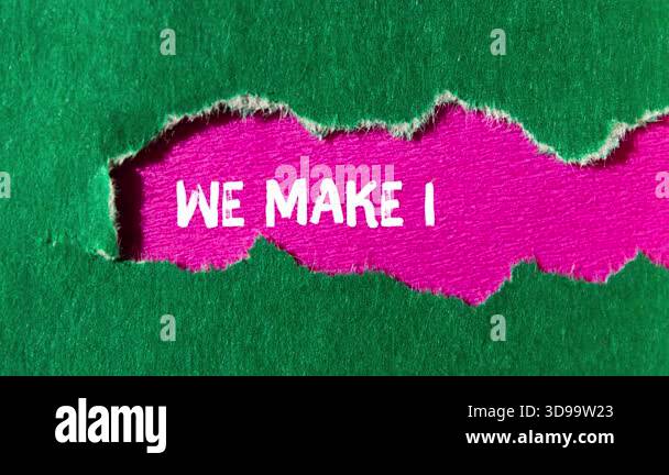 We make it easy message writing on ripped torn paper background Stock ...