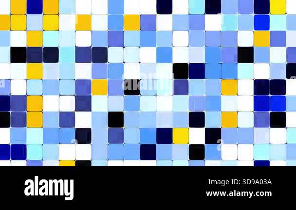 Multicolor mosaic shapes in creative geometric pattern. Simple motion ...