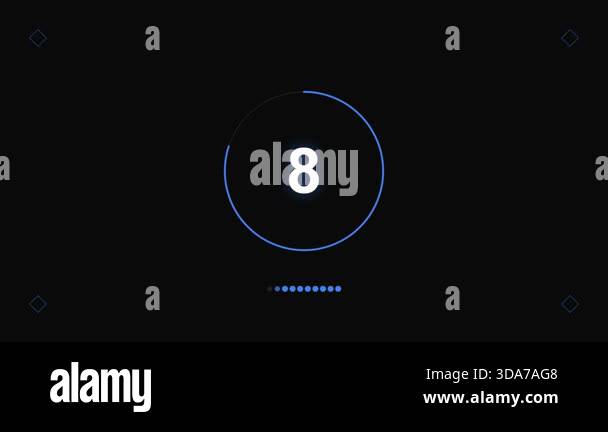 Modern Minimal Countdown Timer Animation | Clean Flip Clock Timer | 10 ...