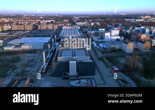 Large modern data center building providing essential services for ...