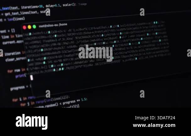 Close-up view of a dark terminal screen showcasing AI AGENT ASCII art ...