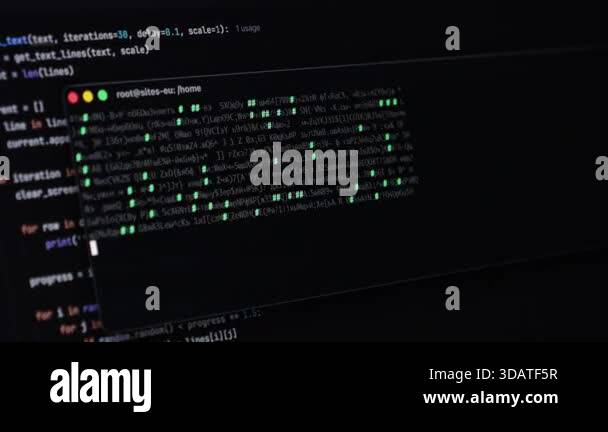 Close-up view of a terminal showcasing Python code, demonstrating ...