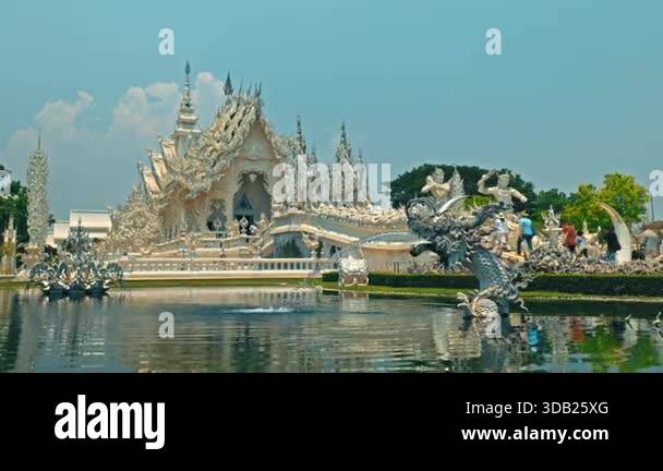CHIANG RAI, THAILAND - SEPTEMBER 04 2025: Magnificent carved marble ...