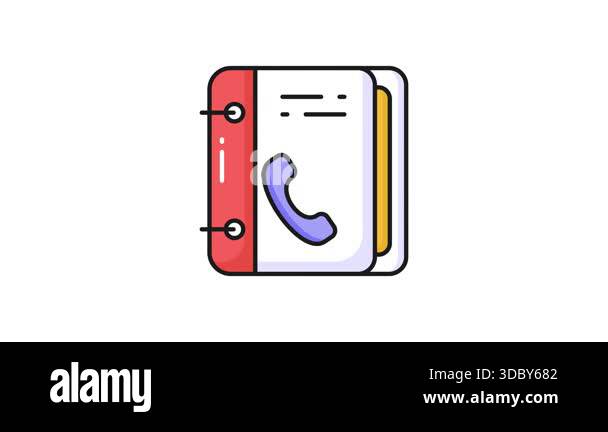 Address book icon in Stock Videos & Footage - HD and 4K Video Clips - Alamy