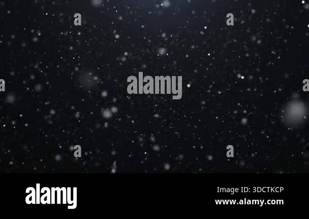 Snowing Particles Falling particles of snow or dust on the camera. Flying snow on a ...