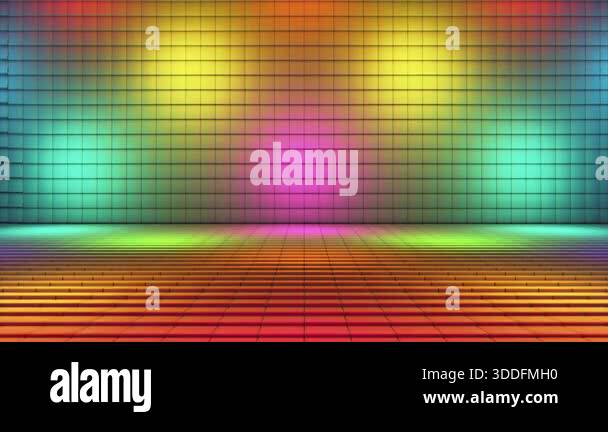 Broadcast Pulsating Hi-Tech Illuminated Cubes Stage Floor, Multi Color ...