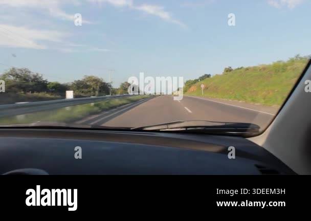 Asphalt road at sunset during a vacation trip in Neiva, Huila, Colombia ...
