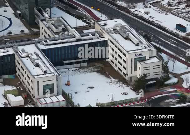 Veldhoven, North Brabant, The Netherlands , January, 4, 2026: Aerial ...