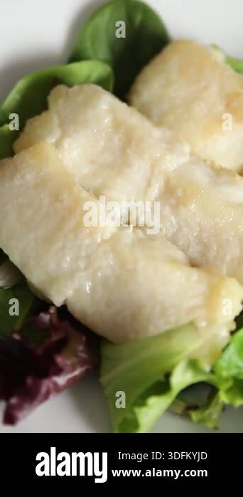 Fried white fish fillet pangasius seafood main course tasty snack fresh ...