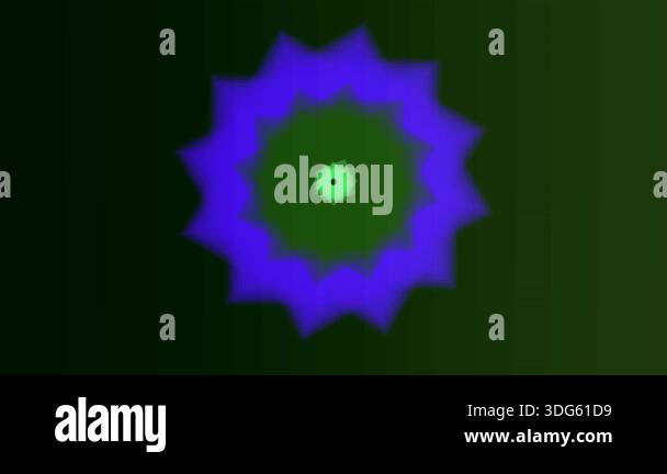 Vibrant blue starburst with green gradient background Stock Video ...