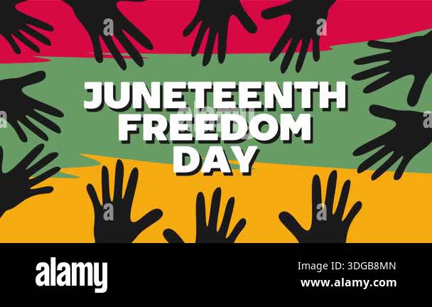 Juneteenth Freedom Day for all Black Americans Stock Video Footage - Alamy