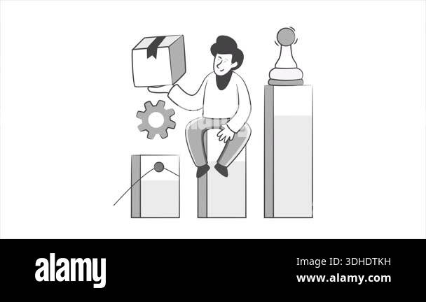 Product Strategy Animation Image Product Strategy 2D Animation MP4 File Stock Video Footage - Alamy