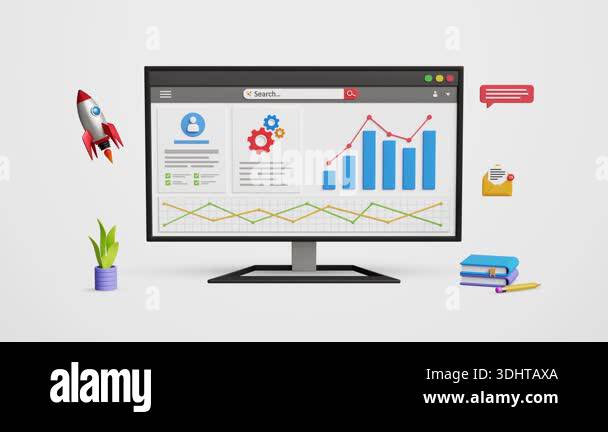 Data management system, data analytics, KPI graph dashboard on a ...