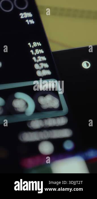 Performance monitoring overlay displaying real Stock Videos & Footage ...