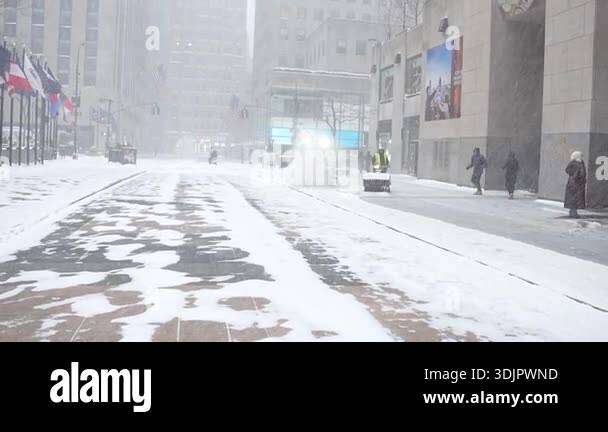 NYC Braces Under Ongoing Winter Storm. January 25, 2026, New York, USA ...