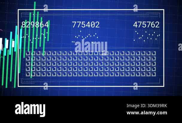 On load, data panel animating bars, updating counters and weaving trend ...