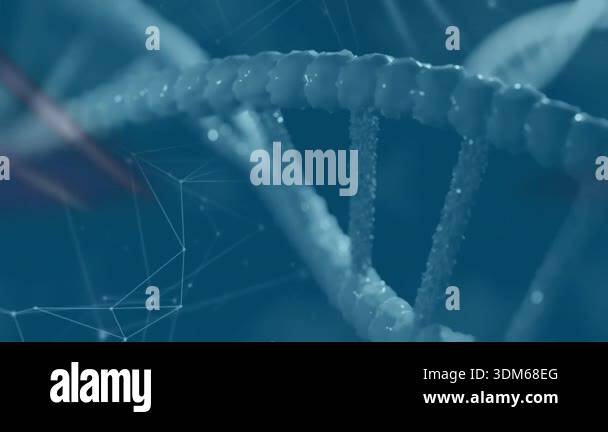 Dna Rotating Model At start 3D DNA helix rotating counterclockwise and zooming in to ...