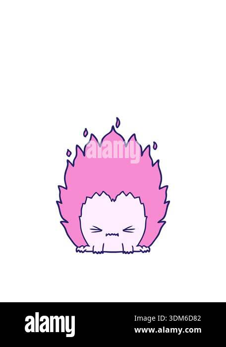 jumping motion animation of cartoon fire creature Stock Video Footage ...