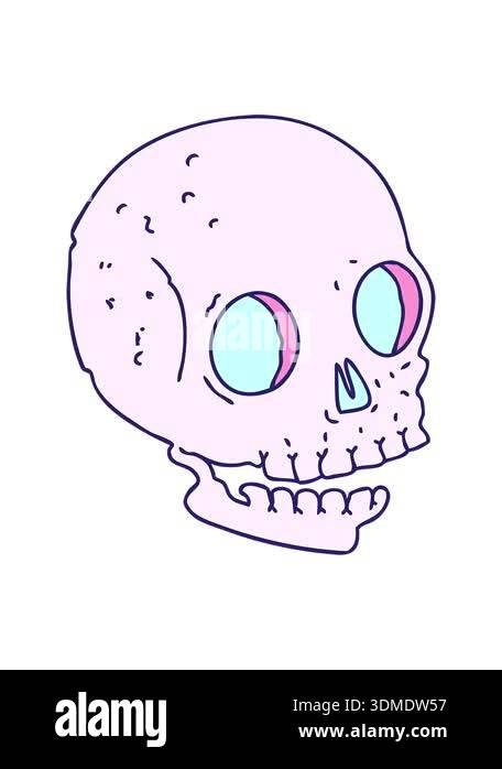 shaking motion animation of cartoon of a human skull Stock Video ...