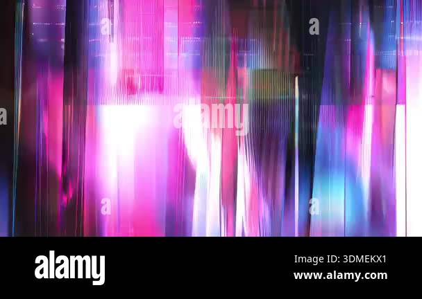 Abstract sci-fi holographic light background, vertical neon glow, soft ...
