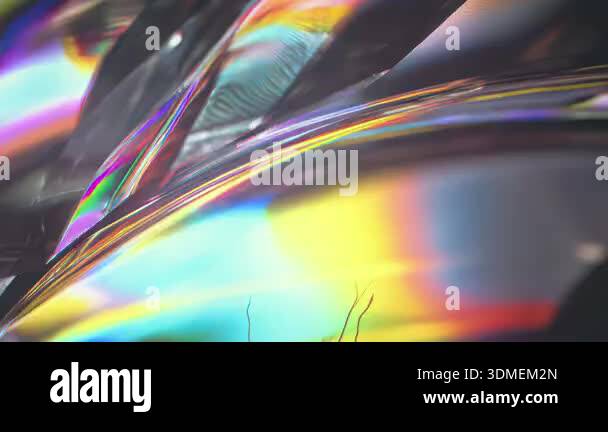 Fluid chromatic glitch refractions, sci-fi digital light distortion ...