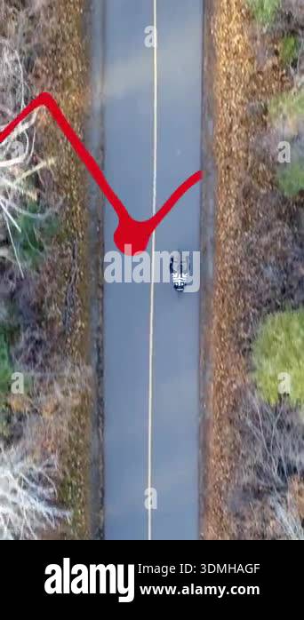 Animation of graph over motorcycle riding on road. Transport, travel ...